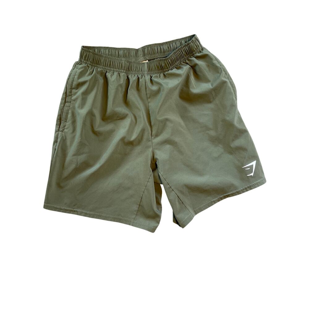 Gymshark Arrival Men’s Shorts. Olive Green. Size small
